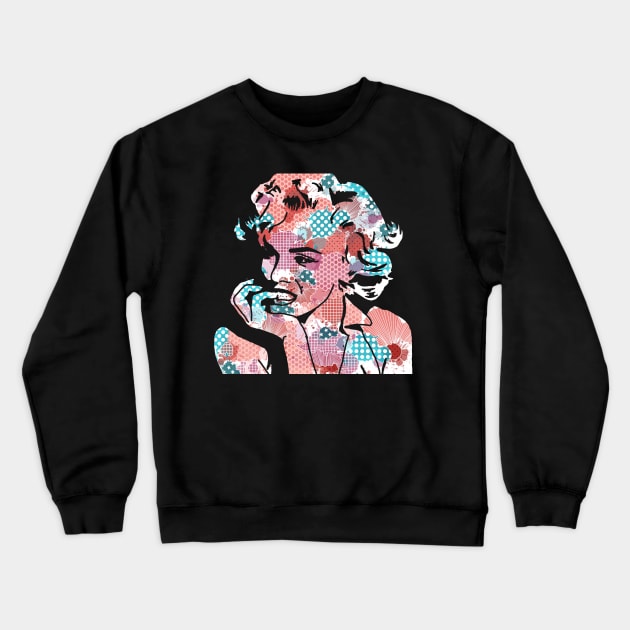 Marilyn Monroe Abstract Crewneck Sweatshirt by amandasartpg